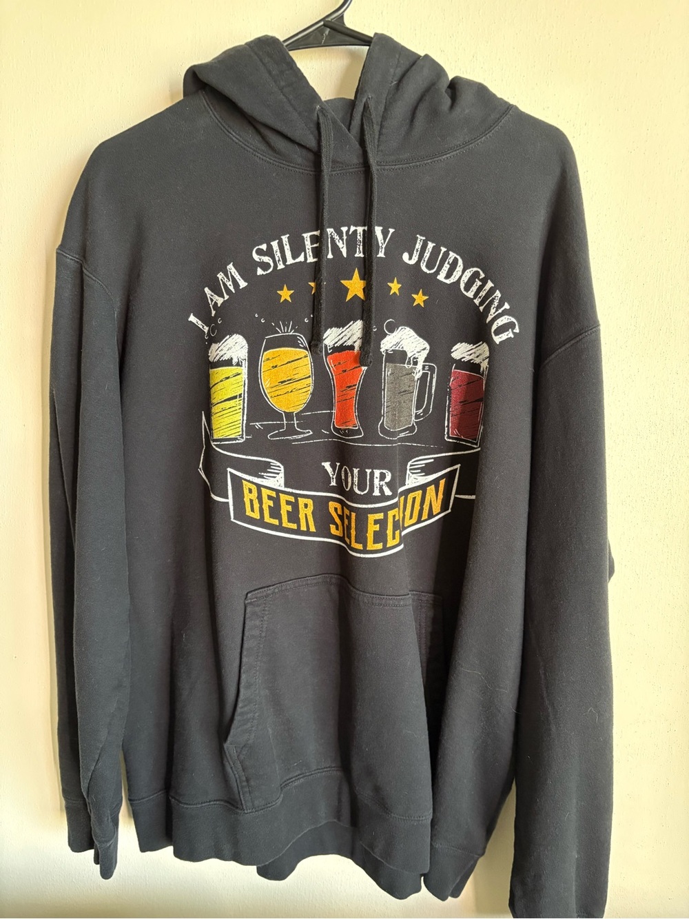 Port & Company XL Black Beer Graphic Hoodie